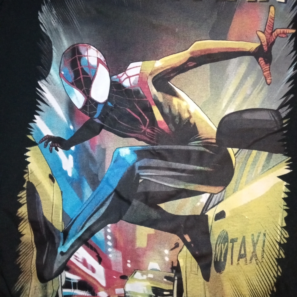 Boys Graphic Miles Morales Shirt-Youth/Large